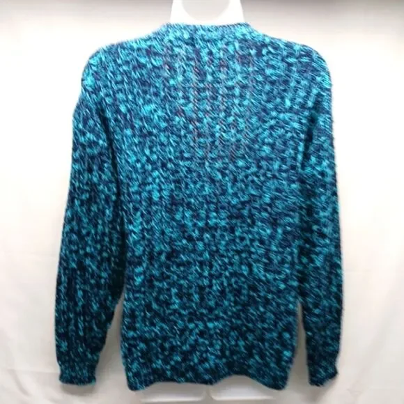 Here's A Hug Button Down V-Neck Cardigan/Sweater Vintage 2 Pockets. Woman Medium - Picture 2 of 10